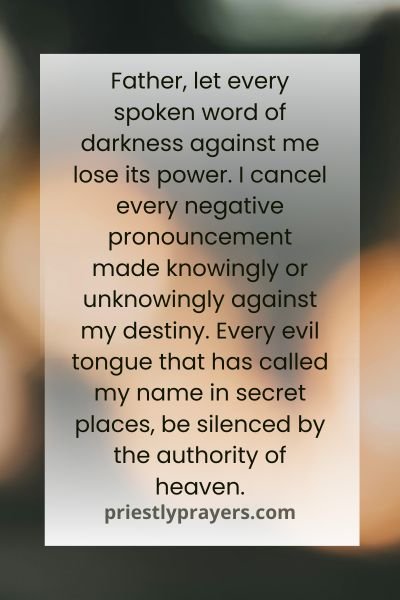 Prayers Against Witchcraft