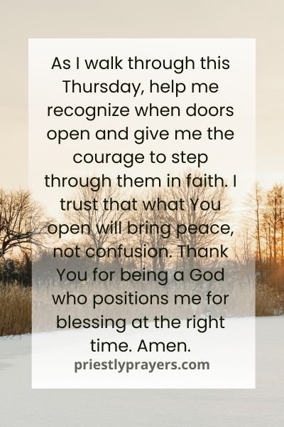 Thursday Morning Blessings and Prayers | Starting With God