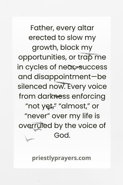 Prayers and Scriptures Against Evil Altars Causing Delays In Family